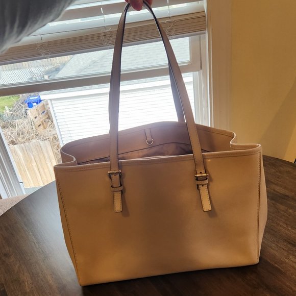 Michael Kors Tote Bag - Neutral Tan Color - Picture 3 of 15